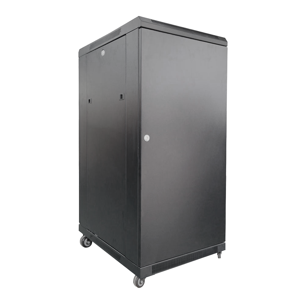 Baie Informatique 27U + plateau +bandeau 6 prises 220V+ ventilateur / RACK-27U-8D