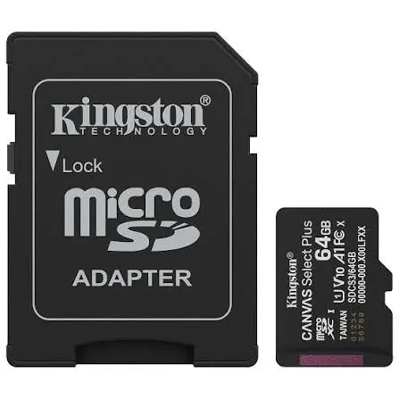 Carte microSDXC Canvas Select Plus Gen3 64 Go 100 Mo/s A1 + adaptateur
