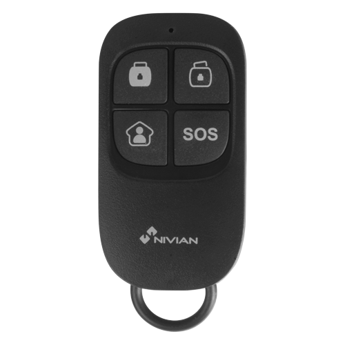 [NVS-RC2] Nivian Télécommande sans fil avec bouton SOS Noir