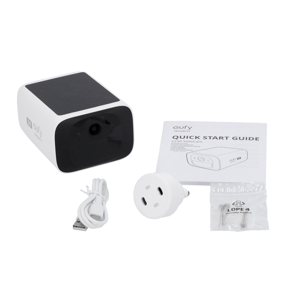 EUFY-SOLOCAM-S220 / Wi-Fi / 2K / NIGHT COLOR / IR 10M / SOLAIRE / IP67