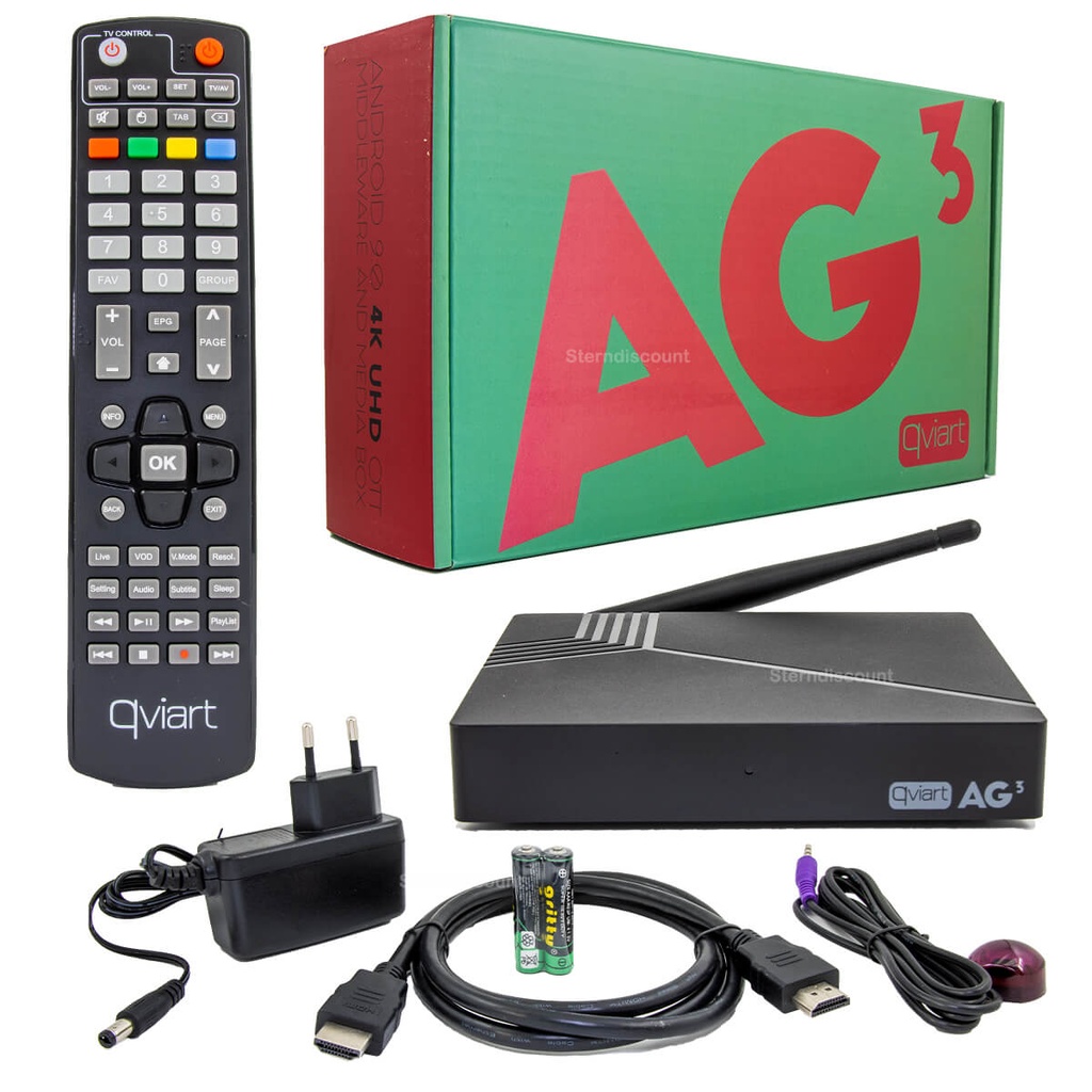 Qviart AG3 4K UHD IP TV Box Android / QTVG3