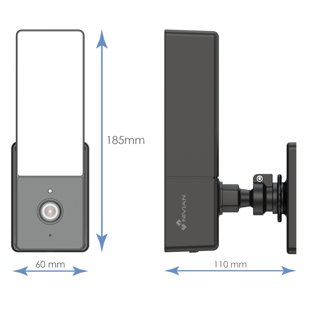 Caméra Nivian WIFI 3MP 10IR Spot LED Micro/Audio SD