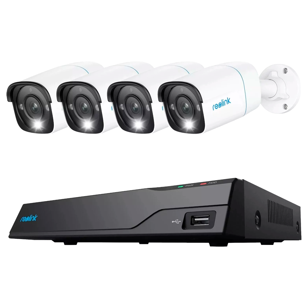 Kit NVR Reolink + 4 Caméras PoE 5MP