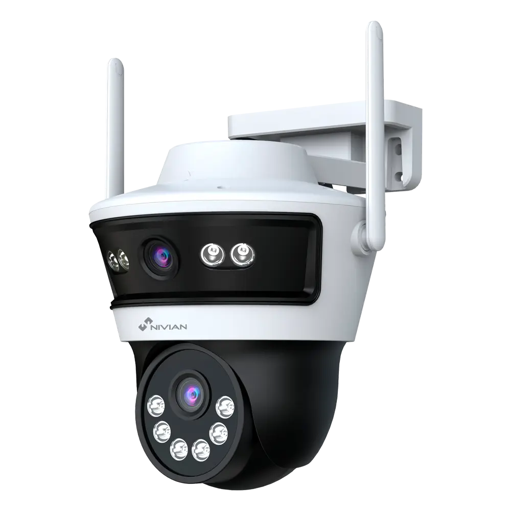 Nivian Caméra Wi-Fi Extérieur PT motorisée double objectif 3MP (NV-MOTOCAM30DUAL-W6)