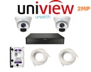 Pack 2 Caméras 2MP IP / PACK2-2MP-U-IP