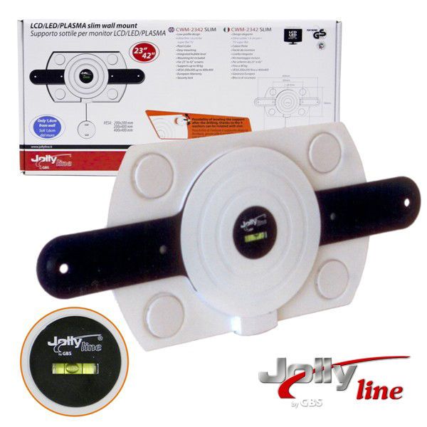 Support TV ultra-mince pour téléviseurs 23" - 42" / SOP115