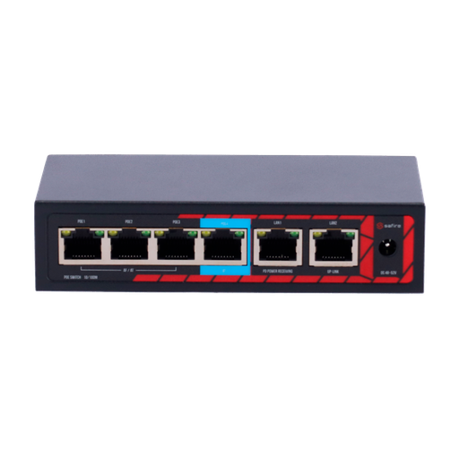 [SF-POE-EXT0604-60] SF-POE-EXT0604-60 / 4 ports PoE / 2 Uplink RJ45 / 10/100 Mbps