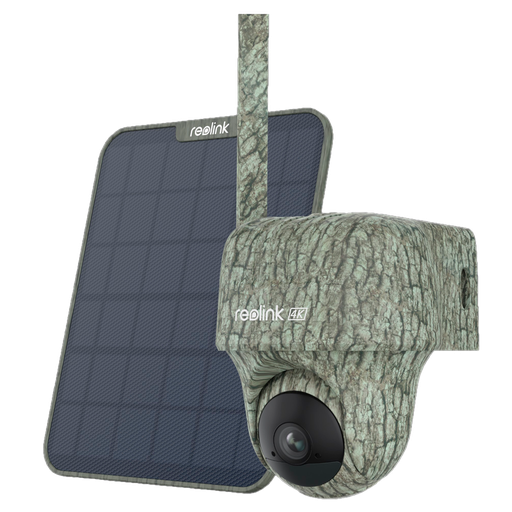 [RL-GO-SERIES-G450-SOLARKIT-CAMO] Caméra extérieure 4G Solaire Camouflage 4K (Spécial Chasse/Chantier)