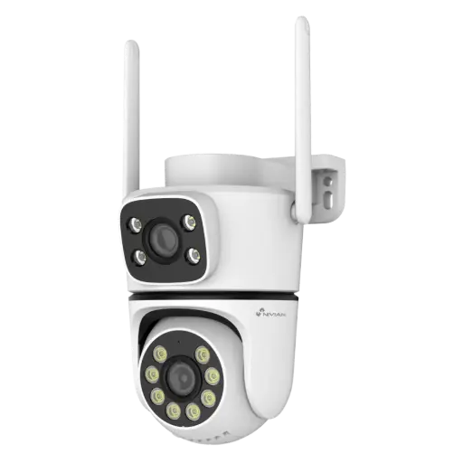 [NVS-IPC-0S6-DUAL] Nivian Smart Caméra Wi-Fi 3MP Double Objectif (Vue fixe + Mobile)